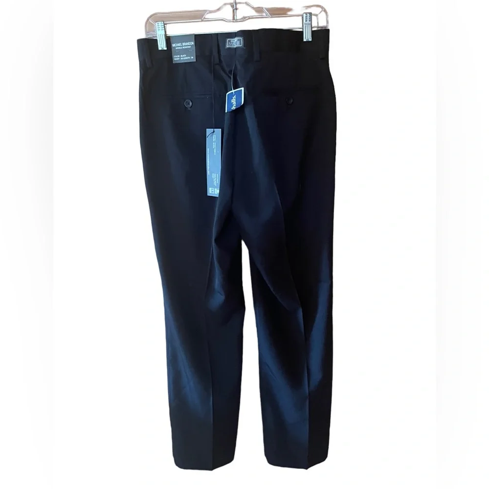 NWT‎ Michael Brandon 32x30 Slim Fit, Wrinkle Resistant Pants